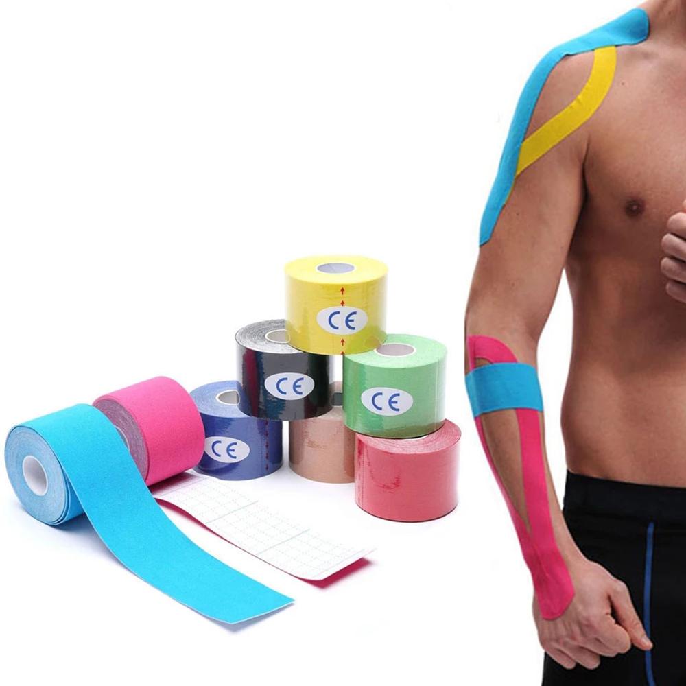 Băng Dán Thể Thao Tennis AUGUSTINE Kinesiology Bằng Cotton Đàn Hồi Chống Nước Giảm Đau Chăm Sóc Cơ Bắp
