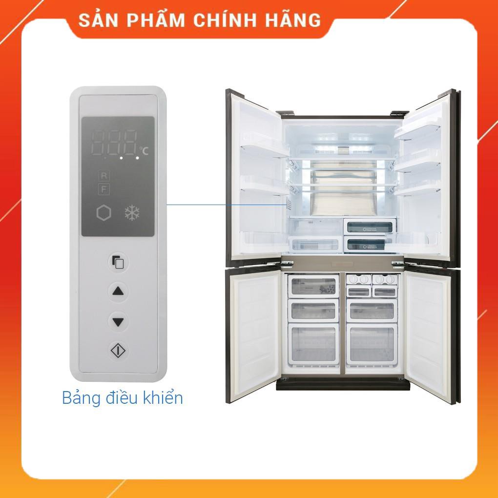 [ VẬN CHUYỂN MIỄN PHÍ KHU VỰC HÀ NỘI ] Tủ lạnh Sharp 4 cánh màu gương đen SJ-FX688VG-BK - [ Bmart247 ]