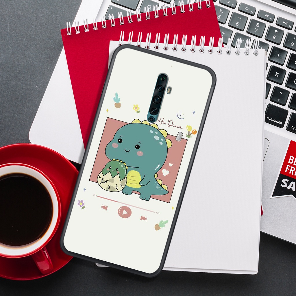 [HOT]ỐP OPPO REALME X- K3 - RENO - RENO 2 - RENO 2F  , IN HÌNH KHỦNG LONG CHIBI SIÊU DỄ THƯƠNG.