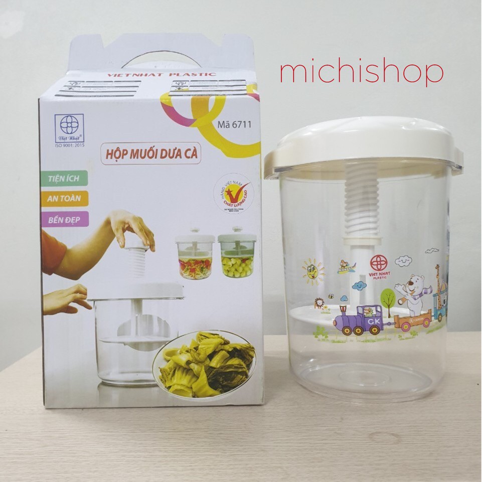 [SIÊU SALE] Hộp Muối Dưa Cà Việt Nhật Chính Hãng, Hũ Muối Dưa Size Đại 7.5L - MS6711123