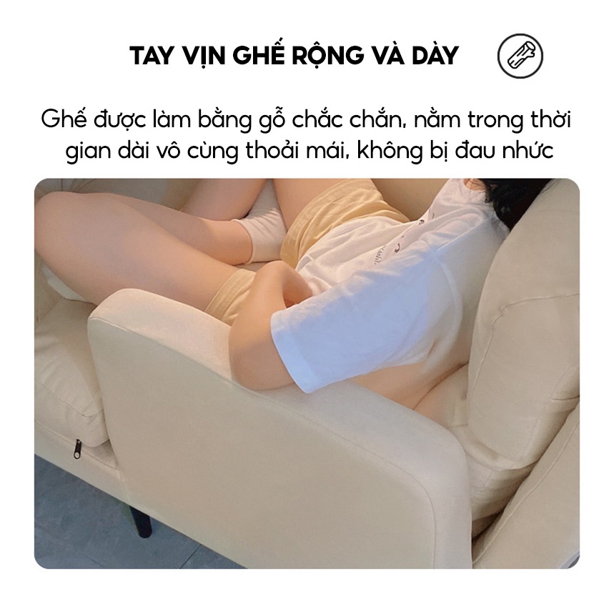Ghế Sofa Đơn Thư Giãn, Ghế Lười Văn Phòng Có Ghế Để Chân Cao Cấp, Bảo Hành 12 Tháng