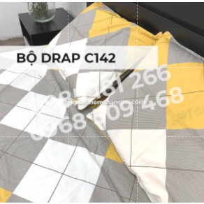 Drap Cotton Thắng lợi 100% chính hãng Mẫu C142 (4 món) [không bao gồm chăn (mền) vệ sinh dễ dàng bằng tay và máy | BigBuy360 - bigbuy360.vn