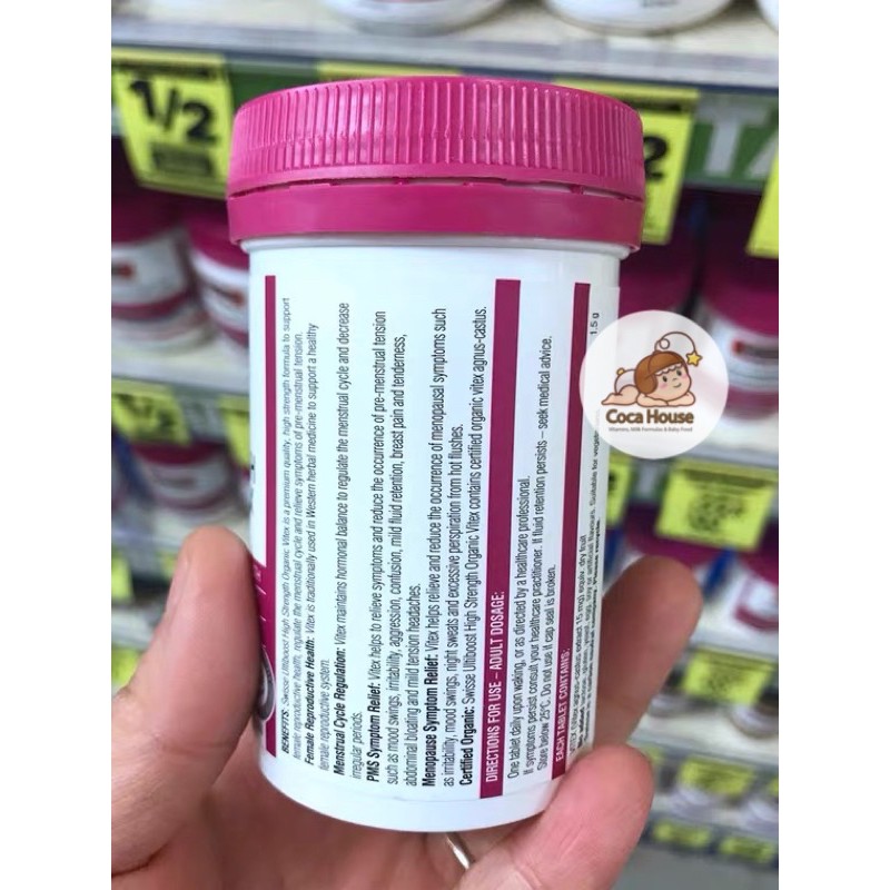 VIÊN UỐNG ĐIỀU HOÀ KINH NGUYỆT HỮU CƠ SWISSE VITEX ✅Hàng chính hãng, đủ bill và tem chemist✅ điều hoà nội tiết tố | BigBuy360 - bigbuy360.vn