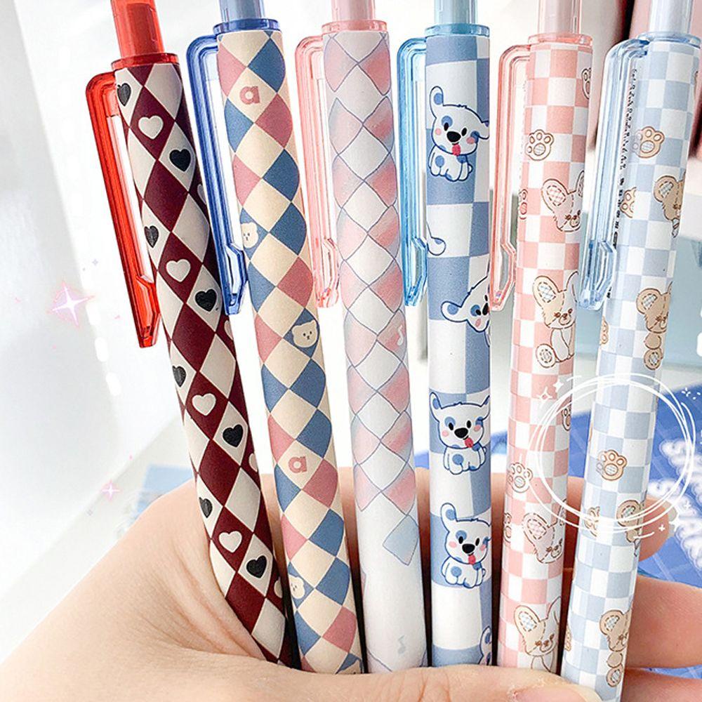 Bút Mực Gel Họa Tiết Hoạt Hình Gấu / Cún Trung Tính Dùng Làm Quà Tặng Cho Học Sinh