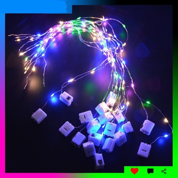 Dây đèn Led fairylight ,dây đèn đom đóm kèm sẵn pin