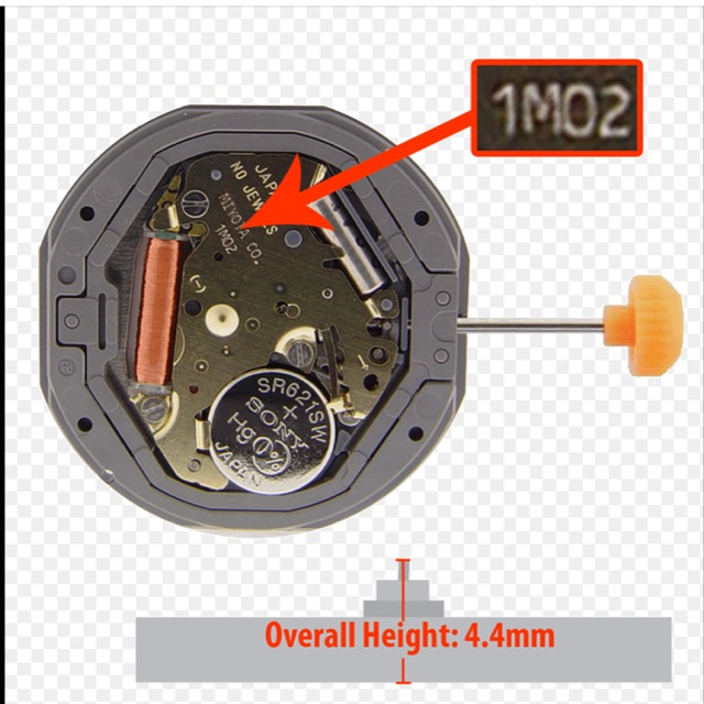 Máy đồng hồ đeo tay Miyota nhật 1M02 , 1L02