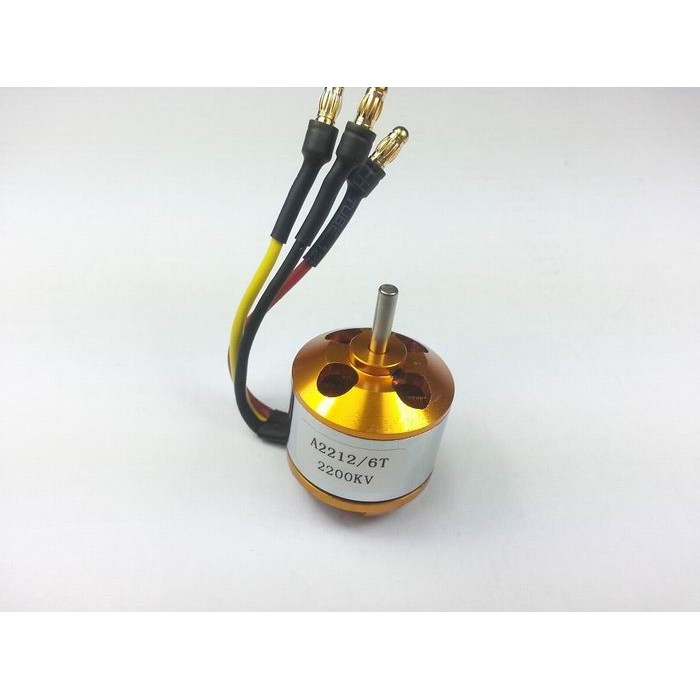 Motor A2212 2200KV Động Cơ 3 Pha Không Chổi Than Kèm Đế Và Đầu Đạn