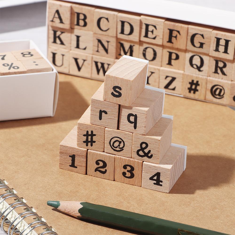 Con Dấu In Chữ Trang Trí Sổ Tay DIY