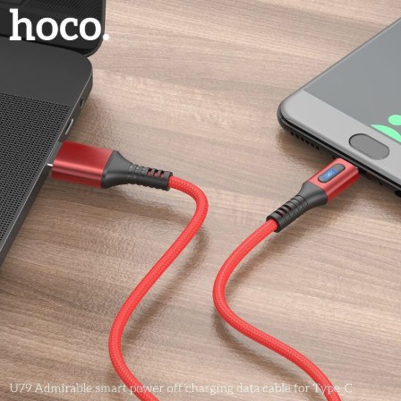 Cáp Sạc Nhanh Tự Ngắt Khi Pin Đầy Hoco U79 Công Suất 2.4a Dây Dài 1m Cho Ip6 Plus 6s Plus 7 Plus 8 Plus Xs Max
