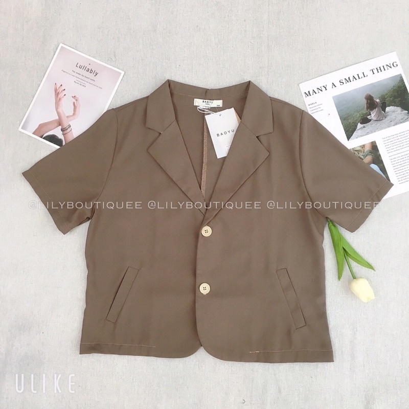 Áo vest cộc tay hai túi