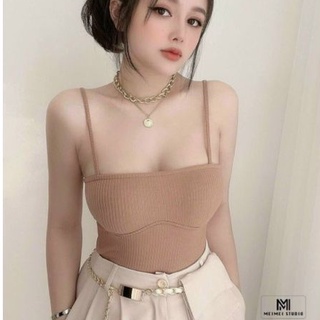 Áo 2 dây thun gân có sẵn mod ngực thoitrangteen00