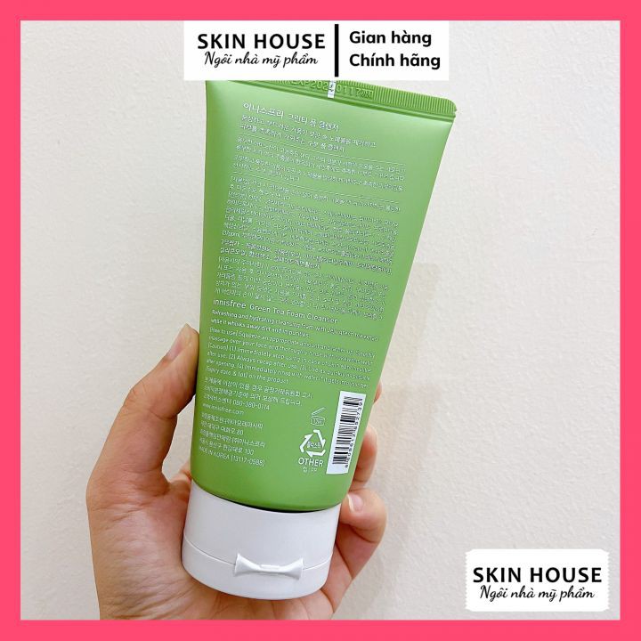 Sữa Rửa Mặt Trà Xanh Innisfree Green Tea Foam Cleanser 150ml Làm Sạch Sâu & Ngăn Ngừa Mụn | BigBuy360 - bigbuy360.vn