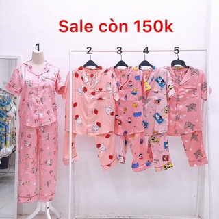Đồ ngủ vải Gấm quần dài ( 40-58kg )