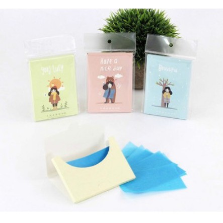 Hộp 50 tờ giấy thấm dầu, nhờn trên da mặt | BigBuy360 - bigbuy360.vn