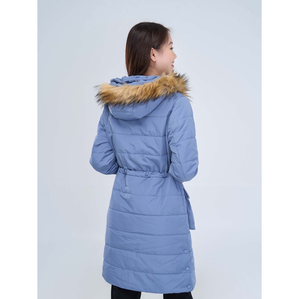 Áo phao YODY nữ siêu nhẹ dáng dài áo phao đại hàn mềm mịn có mũ lông PHN4008 | BigBuy360 - bigbuy360.vn