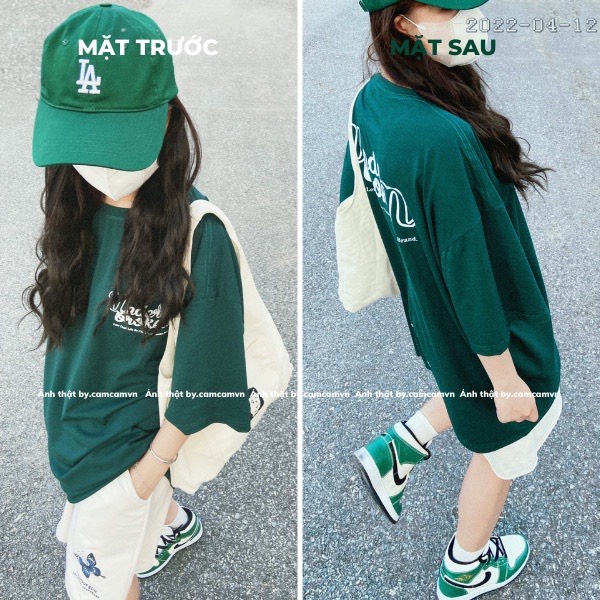 Áo Thun Xanh Lá  UNDERBROKEN Trending hè 2022 100% Cotton, Áo Phông Xanh lá tay lỡ nam nữ. | BigBuy360 - bigbuy360.vn