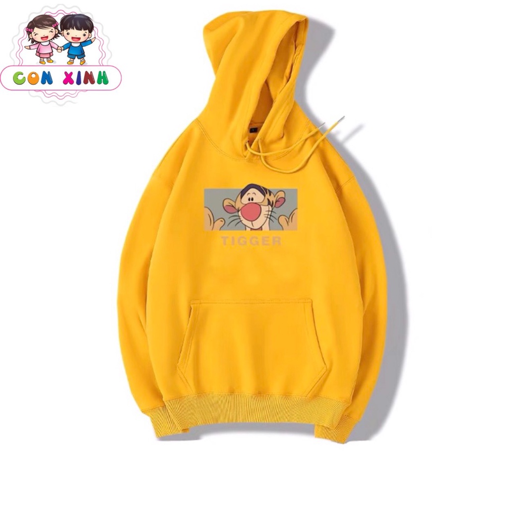 Áo hoodie unisex CONXINH form rộng nỉ trẻ em in hình TIGER,thời trang thu đông cho trẻ em từ 4 đến 10 tuổi