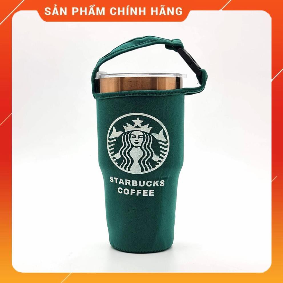 Bình Nước Cafe STARBUCKS Giữ Nhiệt 24h inox 304 Tặng Kèm Túi Xách