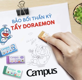 Gôm/Tẩy Campus Doraemon/Conan/Onepiece/Shin - văn phòng phẩm