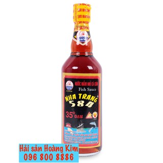 Nước mắm 584 Nha Trang 35 độ đạm - Chai thuỷ tinh 500ml