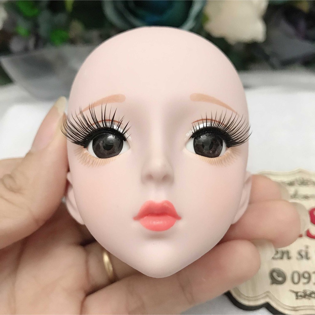 Đầu búp bê dreamfairy trơn không tóc dành cho size 60cm