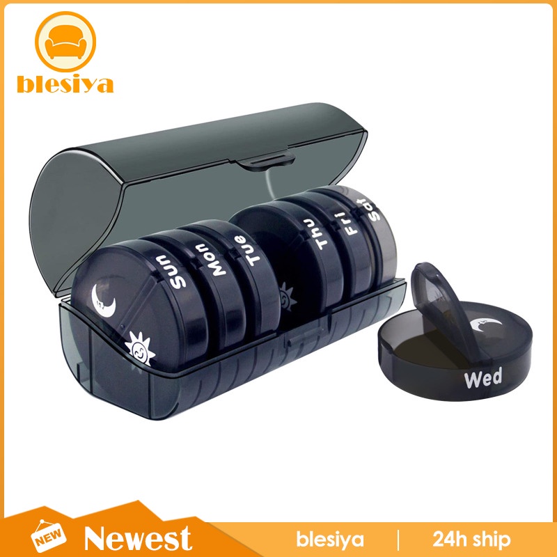 Hộp Đựng Thuốc Mini 7 Ngày Hai Lần Tiện Dụng Khi Đi Du Lịch Ốp