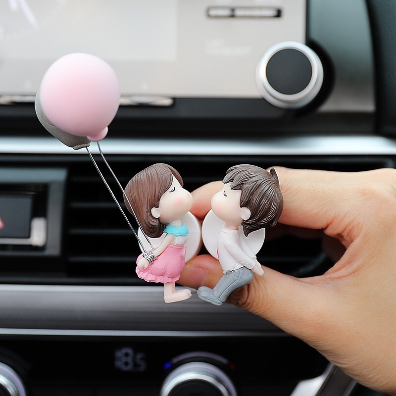 Kẹp sáp thơm cặp đôi trang trí nội thất ô tô