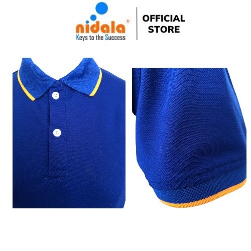 Áo thun Polo Nữ có cổ NIDALA  chất liệu cá sấu cotton 65/35 thanh lịch chuẩn đẹp, màu xanh bích