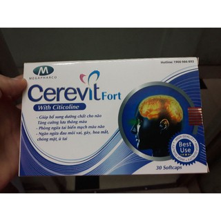 Cerevit fort hoạt huyết, hỗ trợ điều trị thiếu máu não H30 viên