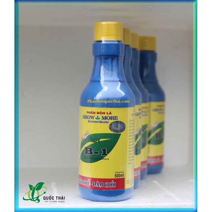 Phân Bón Lá Đậm Đặc Cao Cấp Vitamin B1 Growmore,chai 500ml