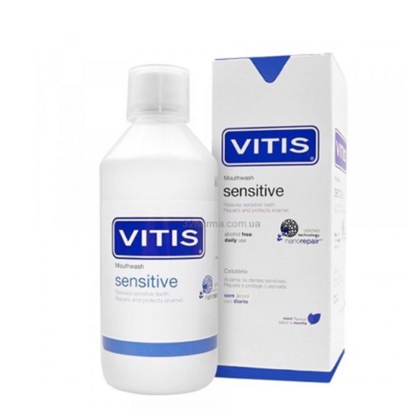 Nước Súc Miệng Vitis Sensitive Ngăn Ngừa Ê Buốt Cho Răng Nhạy Cảm