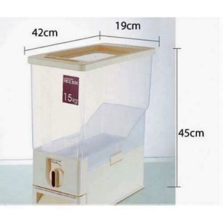 THÙNG ĐỰNG GẠO 15L THÔNG MINH