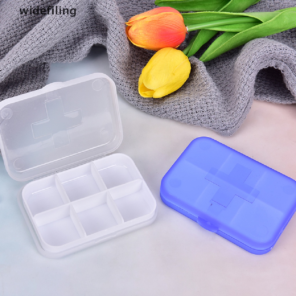 Hộp Đựng Thuốc 6 Ngăn Tiện Lợi Cho Du Lịch