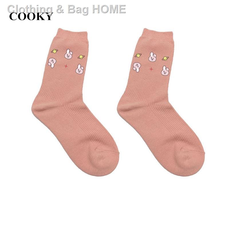 Vớ Dài Chống Trượt In Hình Hoạt Hình Bts Bt21 Dễ Thương