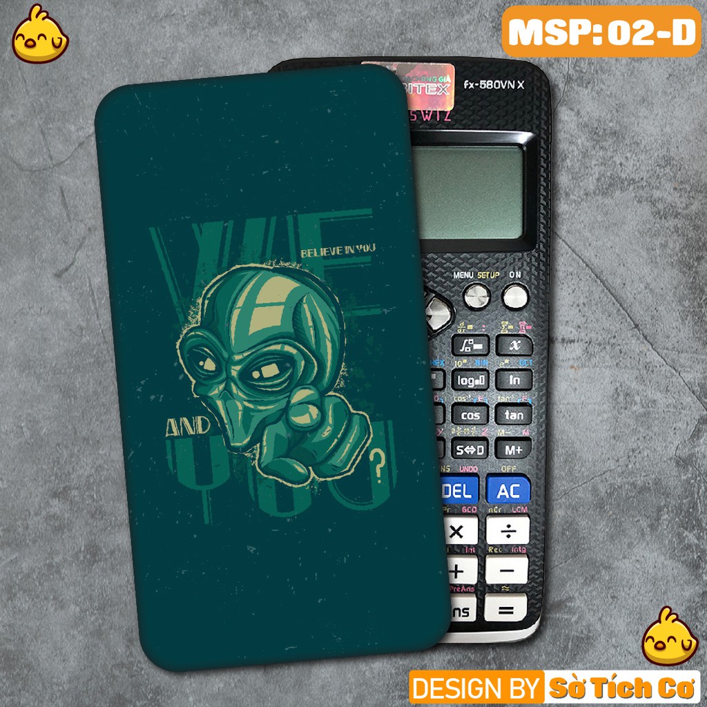 Miếng decal dán máy tính casio vinacal FX500 FX570 FX580 - 570ES 570EX 680EX Alien 2 MSP: SV-02