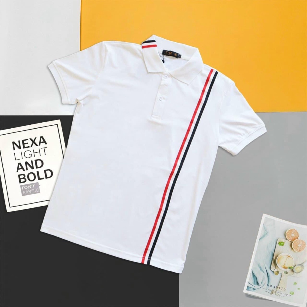 ÁO THUN POLO CỔ SƠ MI PHỐI SỌC CỰC HOT CHO NAM