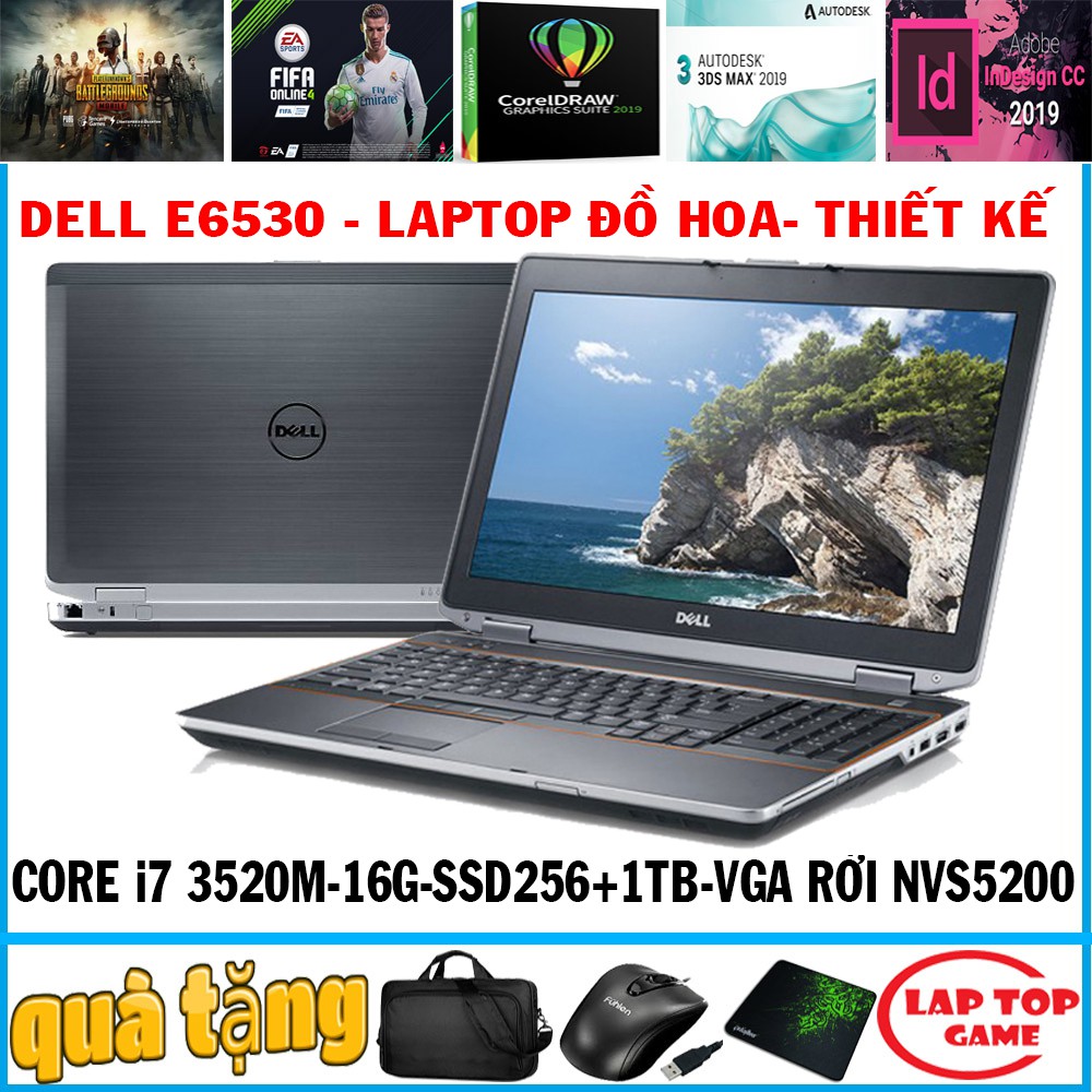 Khủng đồ họa Dell E6530 vga rời Core i7 3520M, laptop cũ chơi game cơ bản đồ họa | BigBuy360 - bigbuy360.vn