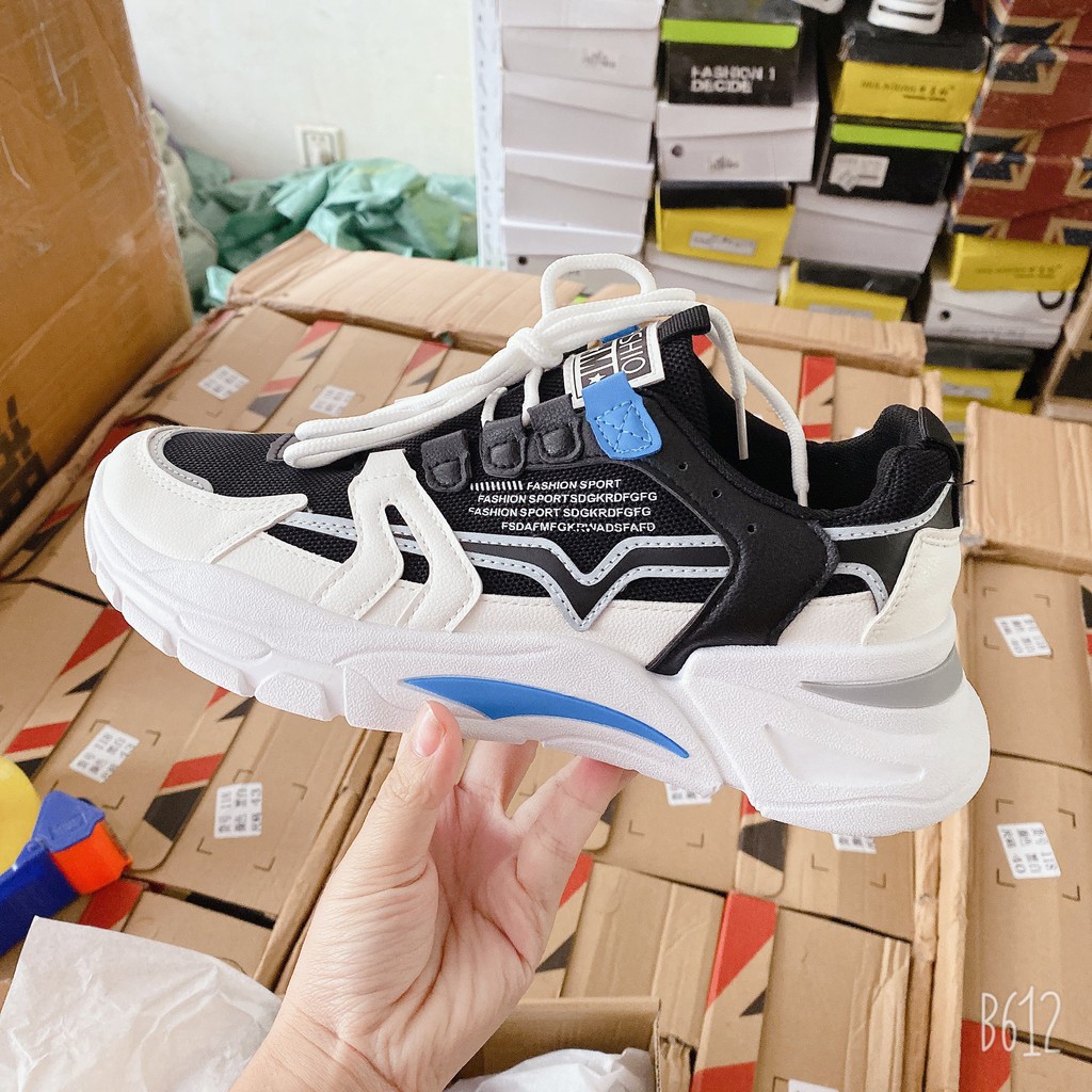 Giày sneaker nam - Giày thể thao nam tăng chiều cao giày nhẹ fom đẹp