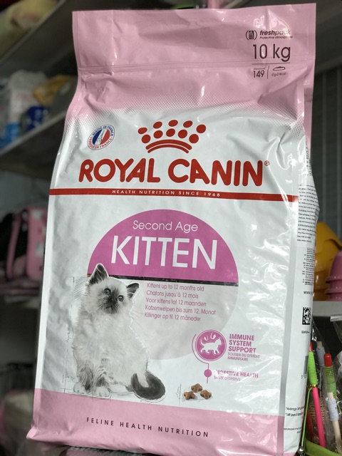 [Mã 155FMCGSALE giảm 7% - tối đa 100K đơn 500K] Thức ăn hạt mèo con Royal Canin Kitten 10kg