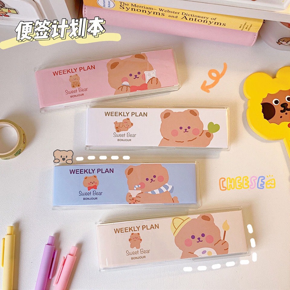 Sổ Tay Kế Hoạch Weekly Plan Sweet Bear