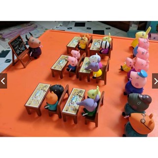 BỘ ĐỒ CHƠI LỚP HỌC 21 CHÚ LỢN PEPPA PIG CHO BÉ