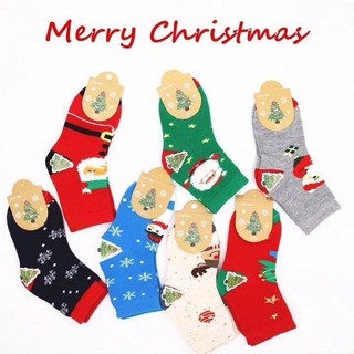 COMBO 5 ĐÔI Tất Cao Cổ Hoạ Tiết Noel/Giáng Sinh Cho Bé SIÊU ĐÁNG YÊU(kèm quà tặng hấp dẫn)