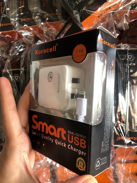 IP-Bộ sạc Koracell 2.4A, 2 cổng USB