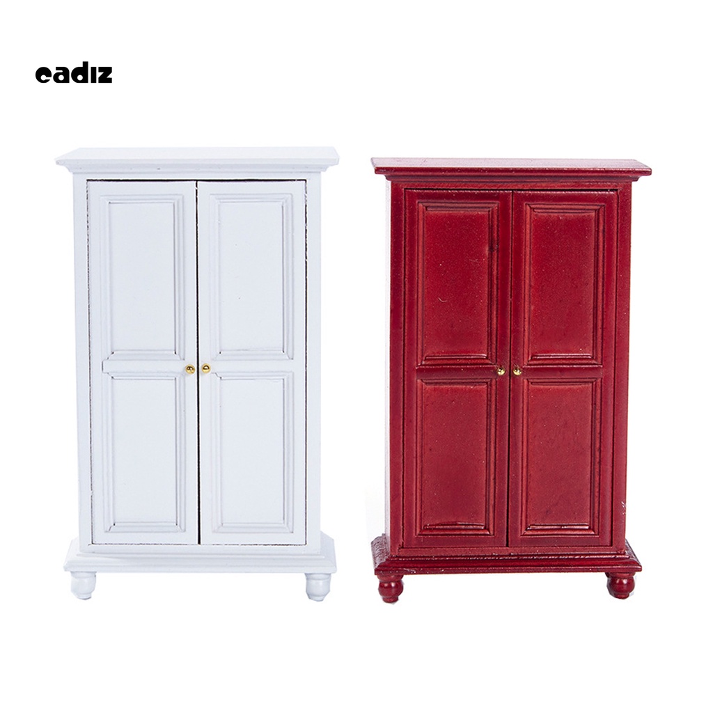 Tủ quần áo mini bằng gỗ dành cho búp bê