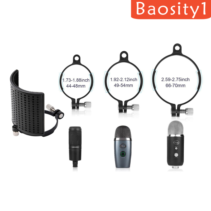 Bộ Lọc Âm Thanh Micro Không Dây Bằng Nhôm Baosity1