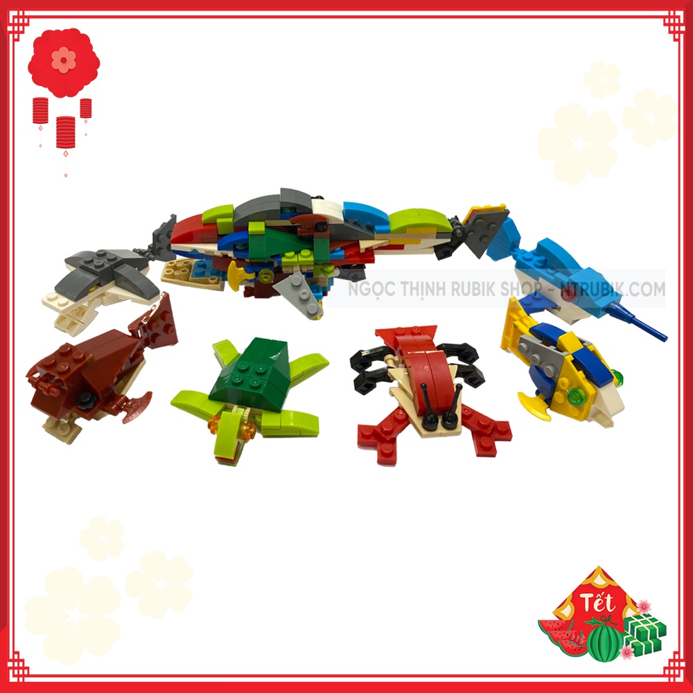 Đồ chơi Xếp Hình Trong Trứng - Đồ chơi lắp ráp mô hình - Undersea Team  (giao ngẫu nhiên)