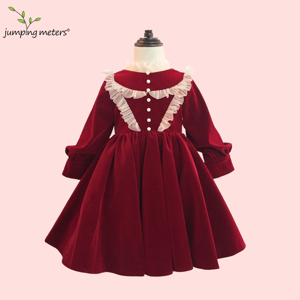 Váy nhung Noel T02 Jumping Meters cho bé gái