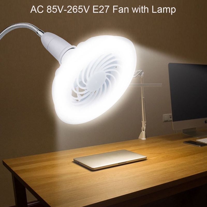 Quạt Trần E27 Có Đèn 3 Chế Độ Điều Chỉnh Được
