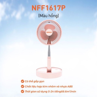 Quạt sạc điện gấp gọn nanoco nff1617
