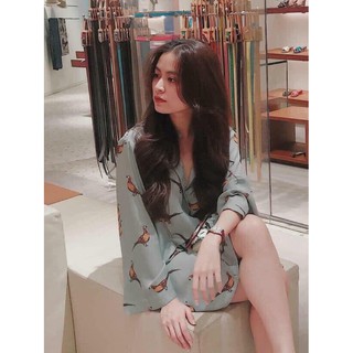 Đầm sơ mi Zara lụa